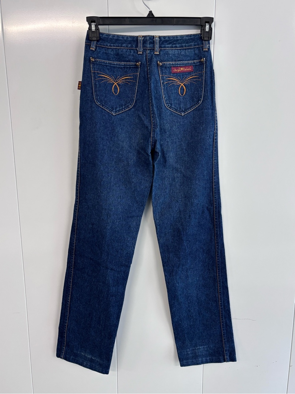 VTG 80s Sergio Valente Jeans Woman’s 29x36 High Rise Straight Leg Dark Wash Cotn